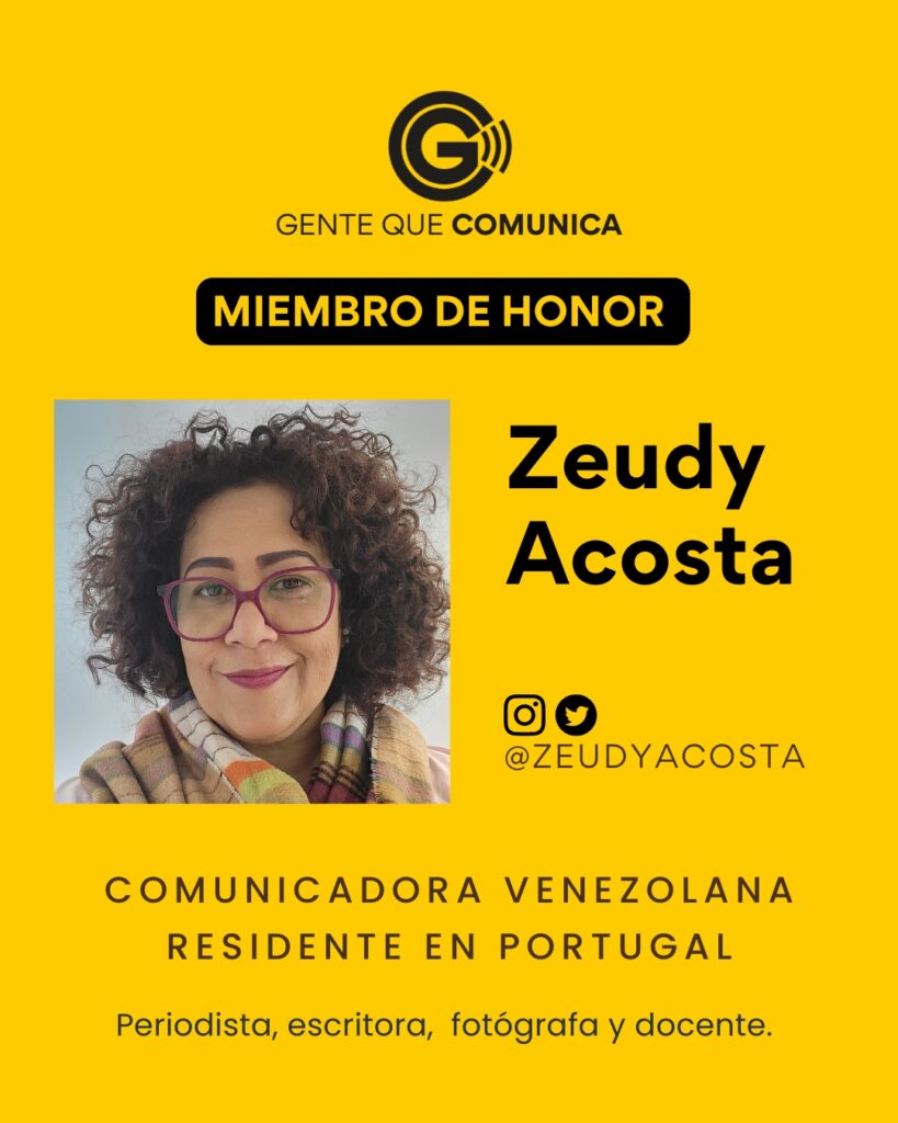 Zeudy Acosta, nueva miembro de honor de Gente Que Comunica