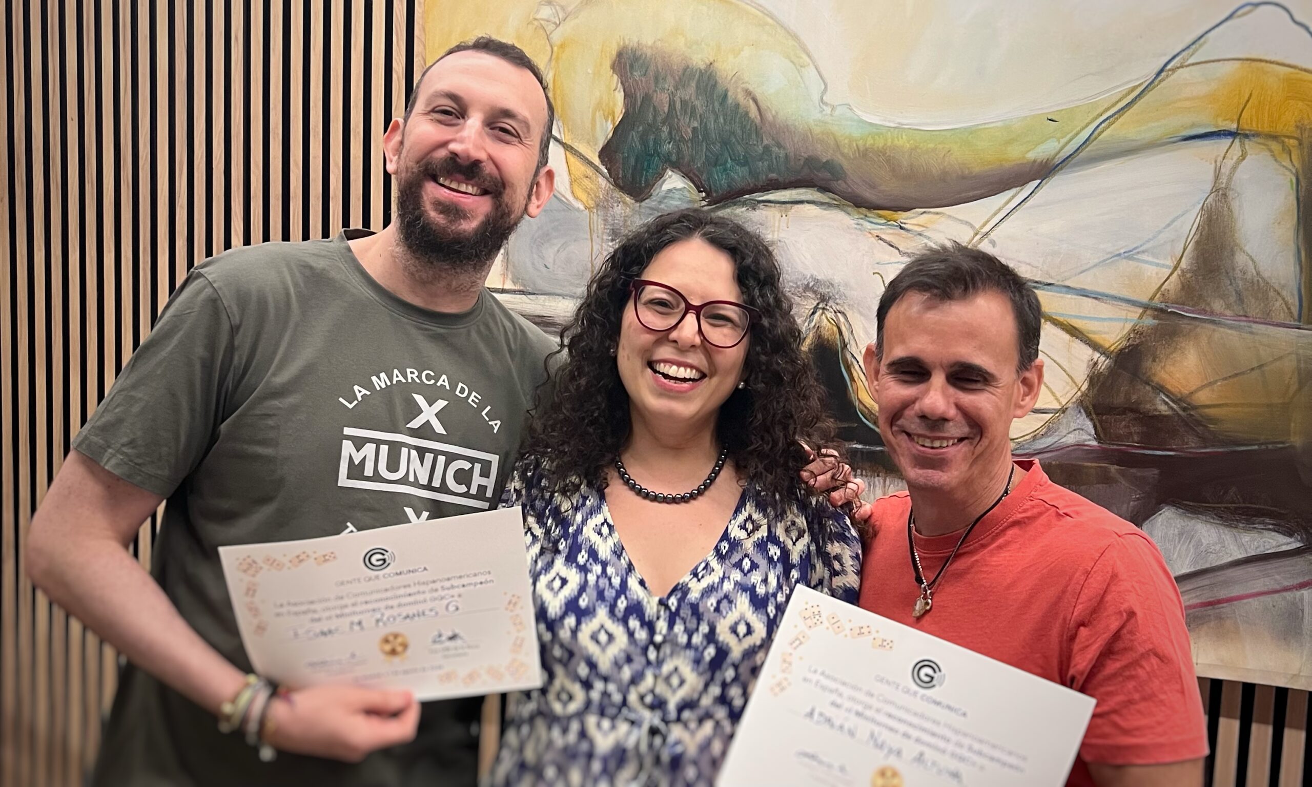 Subcampeones del I Minitorneo de dominó de GQC